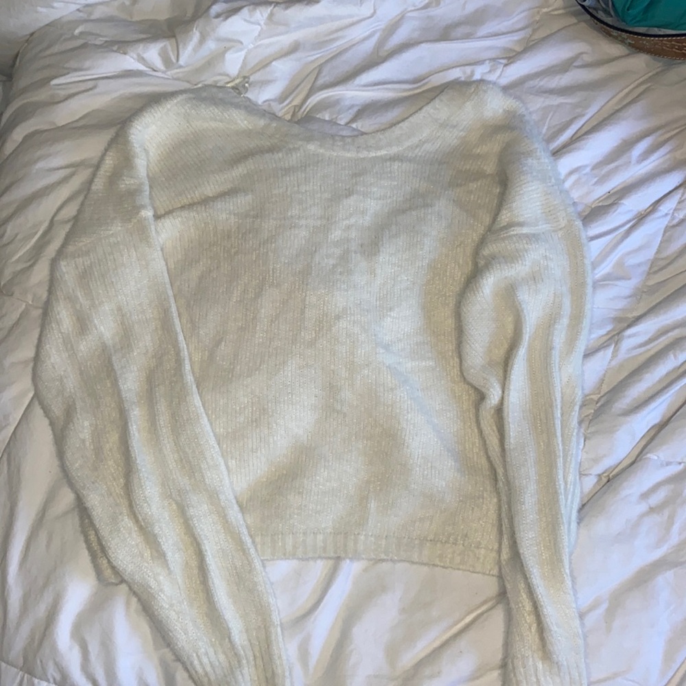 Hollister reversible twist sweater